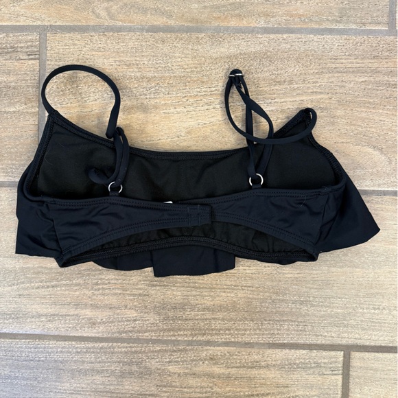 Black Ruffle Bikini Top - Picture 3 of 5